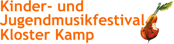 Wort-Bild-Marke des Kinder- und Jugendmusikfestival Kloster Kamp