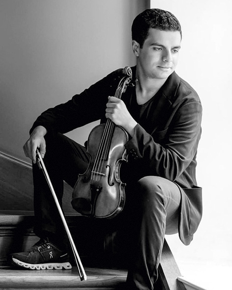 Der Geiger Mohamed Hiber, fotografiert von Marion Schönenberger